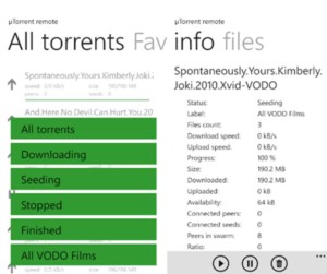 uTorrent для windows phone