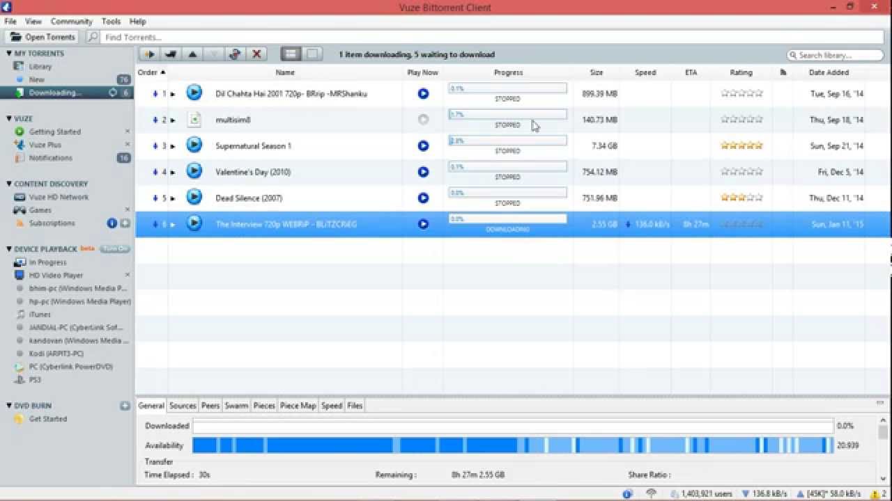 Скачать торрент клиент Vuze | Программа клиент Torrent